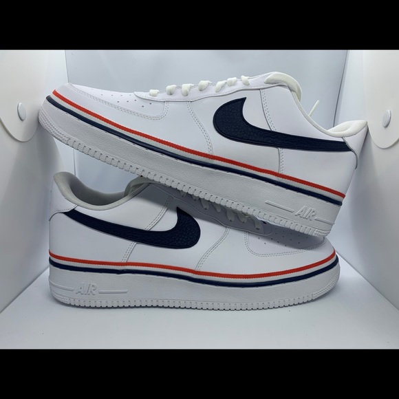 Nike Other - NIKE AIR FORCE 1 '07 LV8 USA RIBBON WHITE RED BLUE